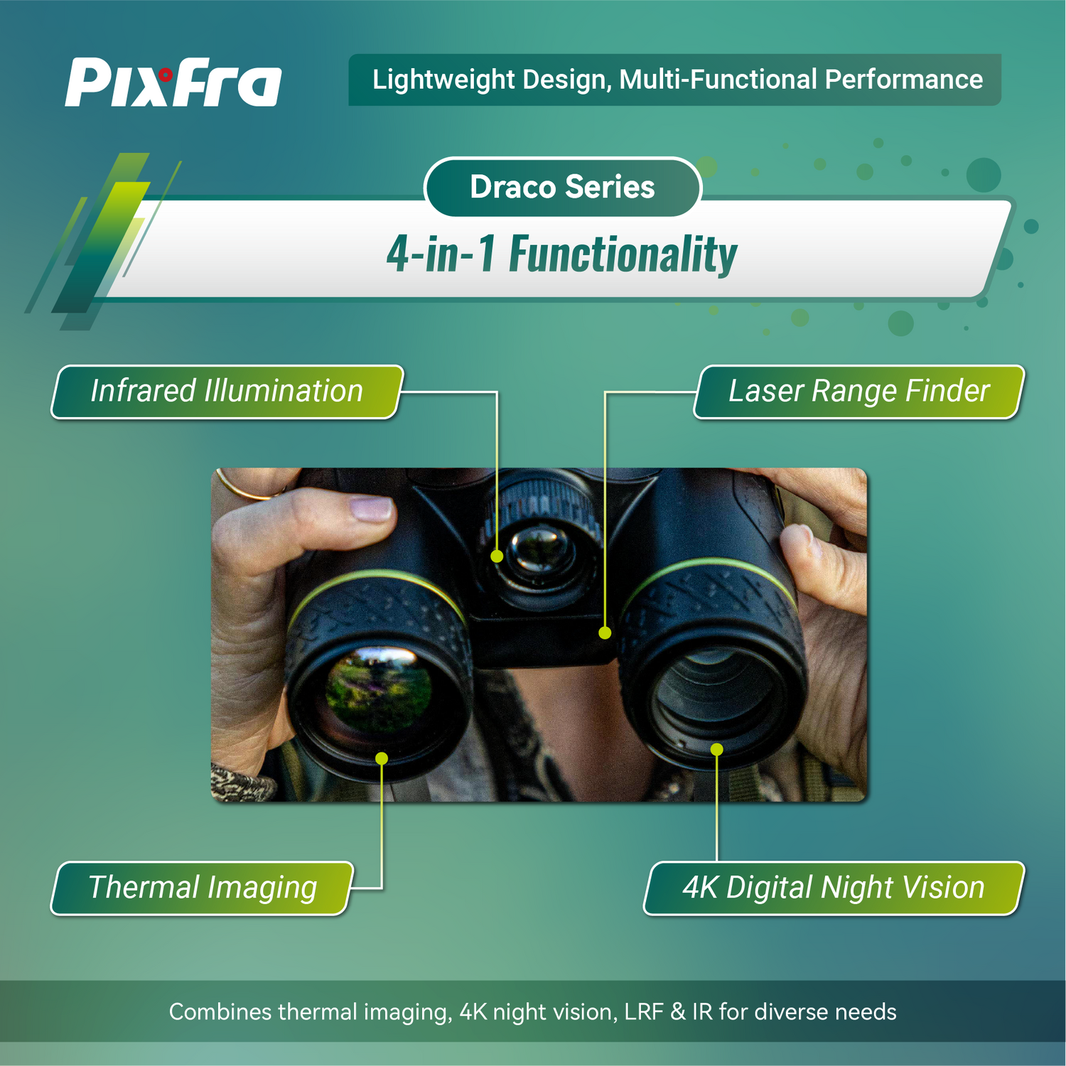 Draco D335N-4K Multispektral Värmekikare 384x288