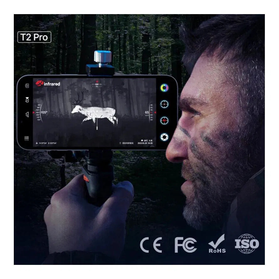 T2 PRO 256 x 192 Värmekamera För Android Mobiltelefoner Eller Plattor USB-C