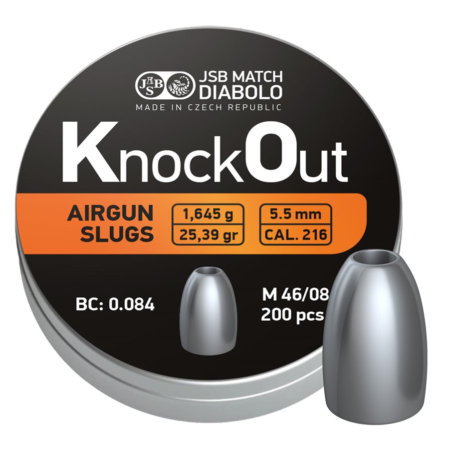 KO Slugs 5,5 mm (.22) 1,645 g 200 st/ask 200 ST / 5.5 MM