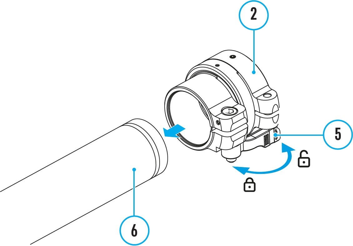 PSP-30B, 30 mm ringadapter för Krypton och Proton EN STL