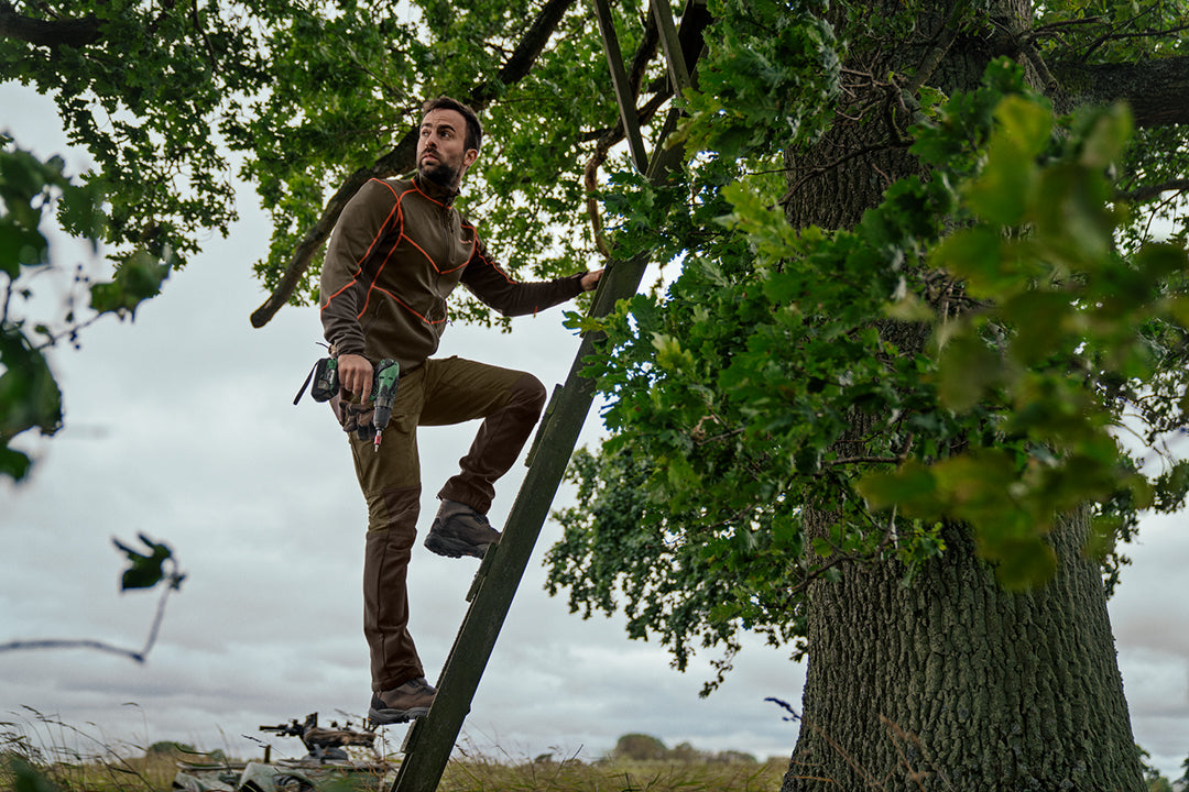 Scandinavian byxor WILLOW GREEN/DEEP BROWN / 46