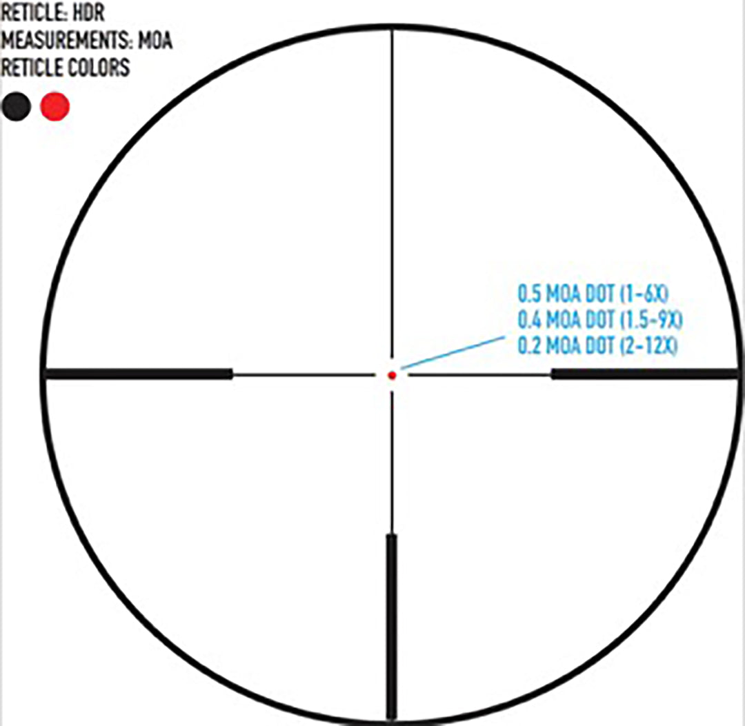 Presidio 2-12x50 HDR Belyst Kikarsikte 30 MM
