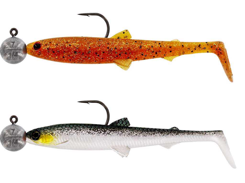 Bullteez Rigged N Ready 2-pack DARK WATER MIX / 9 CM OCH 7 GRAM