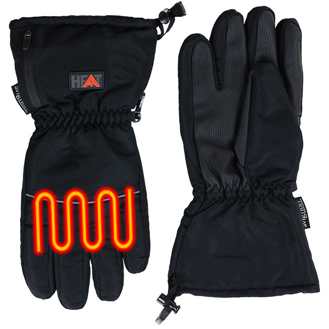 Värmehandske 5-finger AA-batteri SVART / L/XL