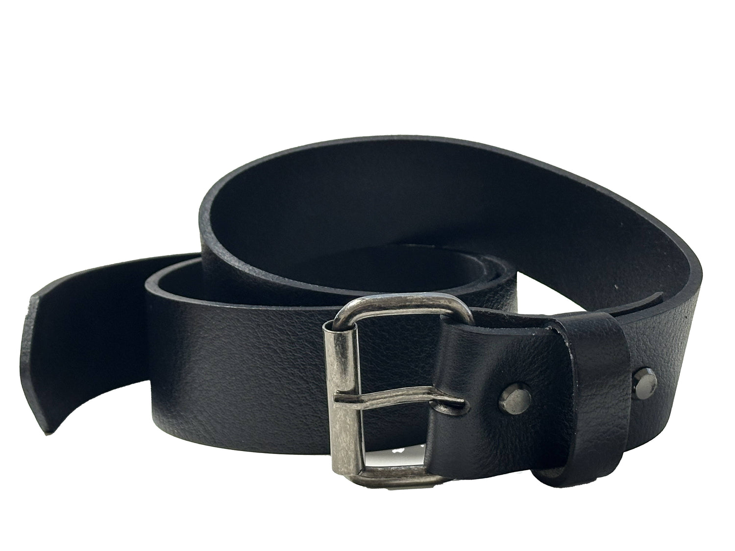 Läderbälte SVART / 95 CM