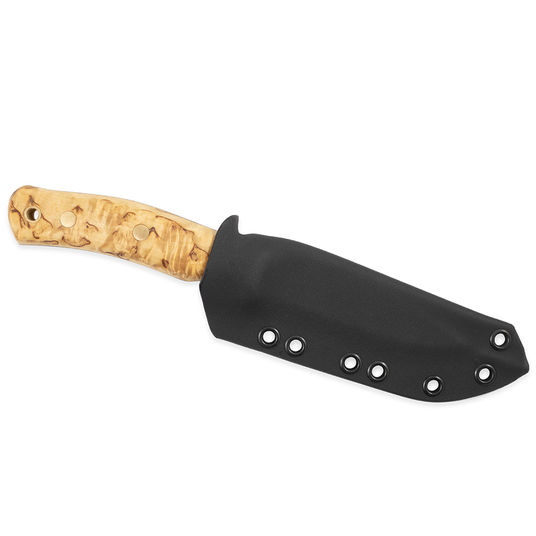 No.10 Swedish Forest Knife Masurbjörk Rostfri Kydex ONE SIZE