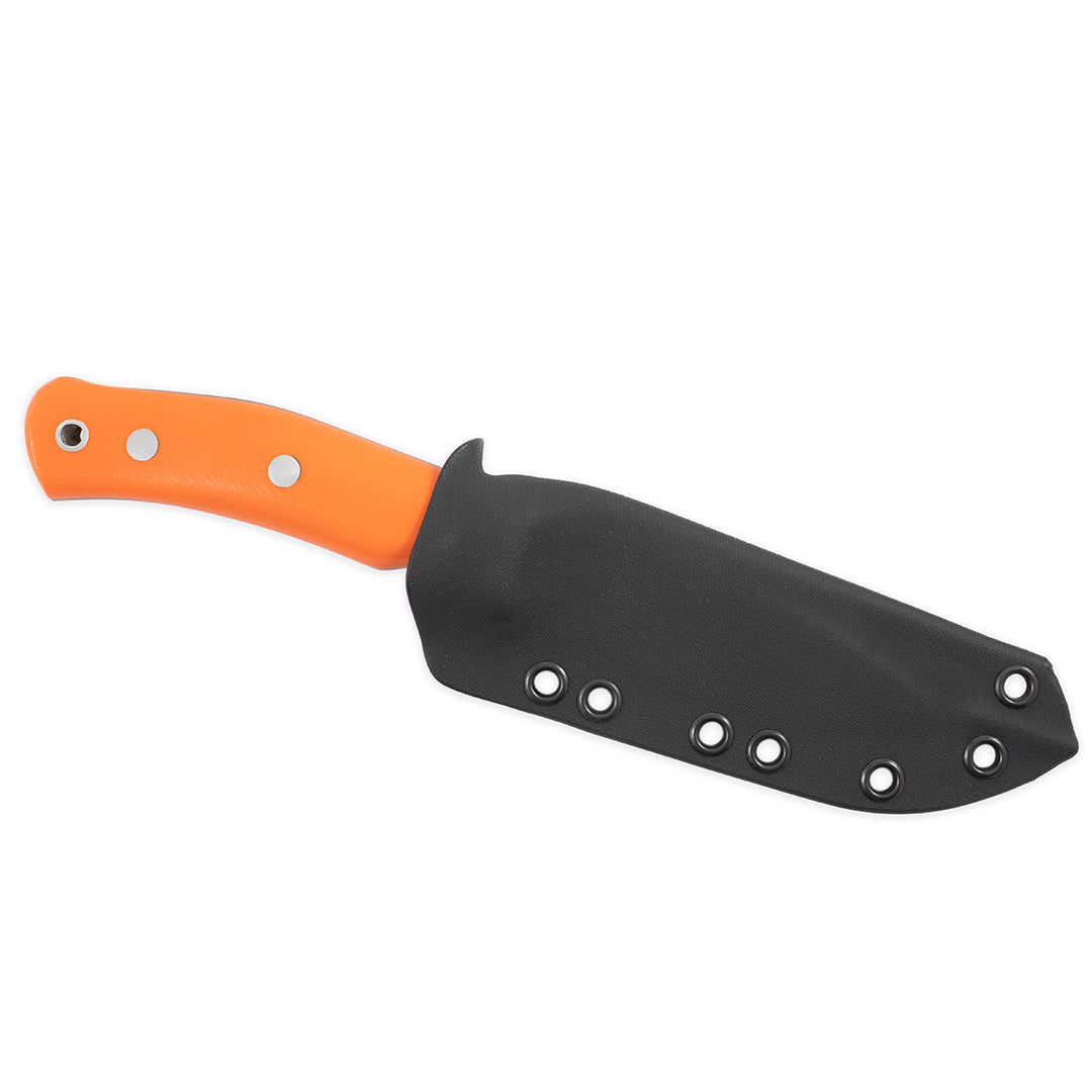 No.10 Swedish Forest Knife Orange G10 Rostfri Kydex ONE SIZE