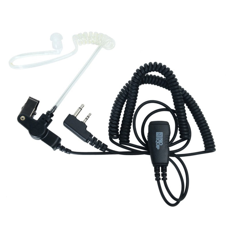 PRO-P180L Mini PTT öronsnäcka med akustisk lufttub - dubbelkontakt ONE SIZE