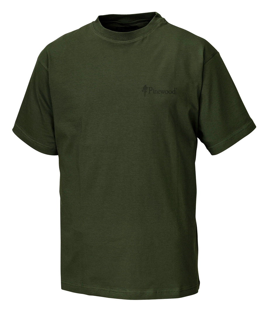 Kvalitets T-shirt i kammad bomull 2-Pack GRÖN / S