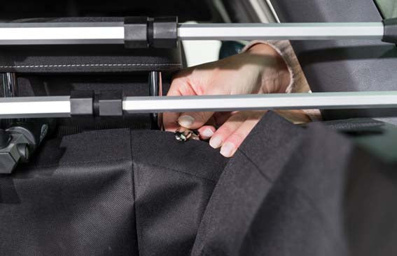 Bilskydd för bagageutrymme, 2,30 x 1,70 m SVART / ONE SIZE