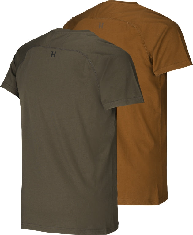 T-Shirt Logo 2-pack WILLOW GREEN/RUSTIQUE CLAY / S