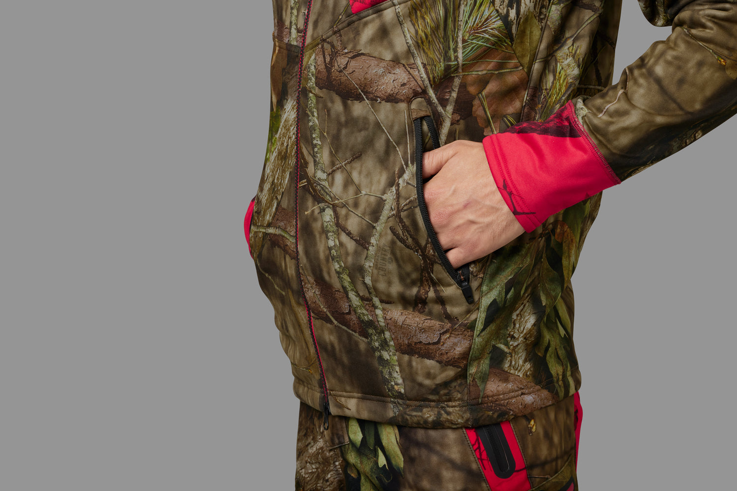 Moose Hunter 2.0 Fleece Jacka MOSSYOAK®BREAK-UP COUNTRY®/MOSSYOAK®RED / S