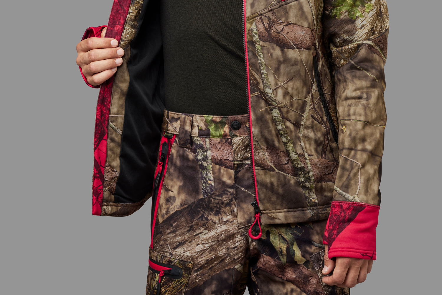 Moose Hunter 2.0 Fleece Jacka MOSSYOAK®BREAK-UP COUNTRY®/MOSSYOAK®RED / S