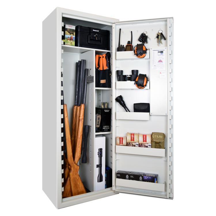 Vapenskåp SP 88 Vit Ink frakt! VIT / UTAN KODLÅS