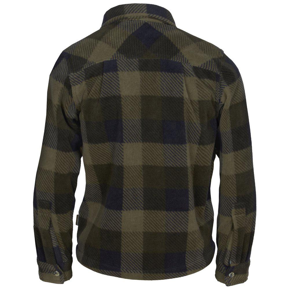 Fleeceskjorta Kanada Barn GRÖN/SVART / 116