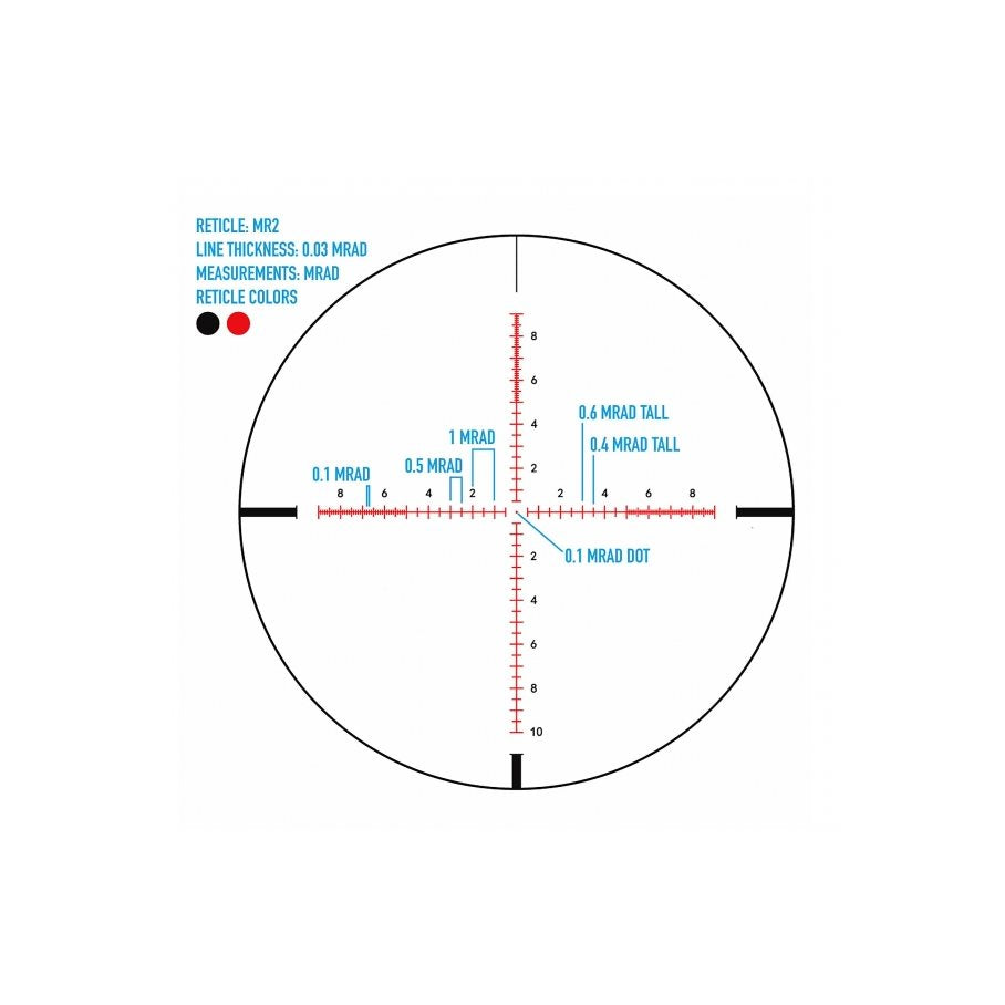 Citadel 3-18x50 FFP MR2 MRAD belyst ONE SIZE