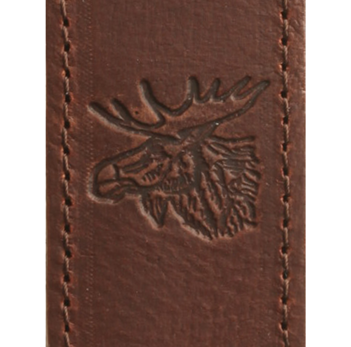 Vapenrem läder (smal) ÄLG