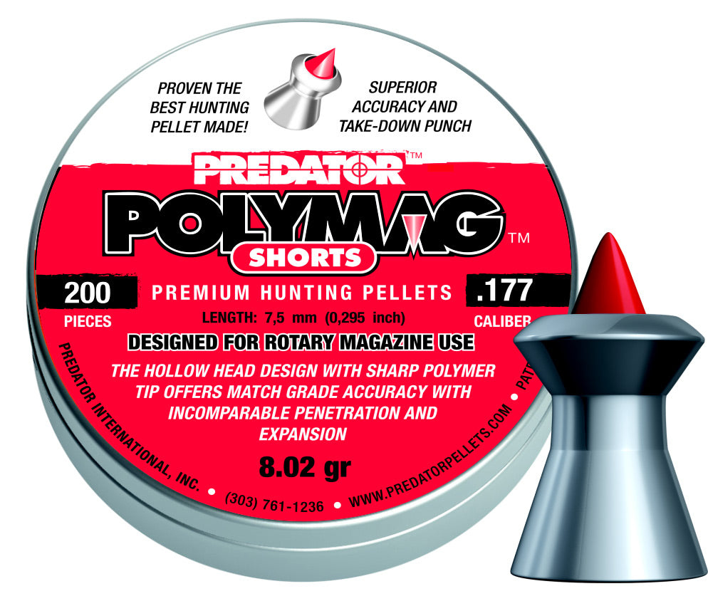 Predator Polymag Shorts, 4,50mm - 0,520g ONE SIZE