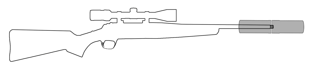 Ljuddämpare Stalon X149 M12X1 / MAX CAL 375