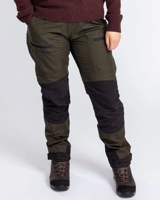 Byxa Caribou TC Dam MOSSGRÖN/SVART / 36