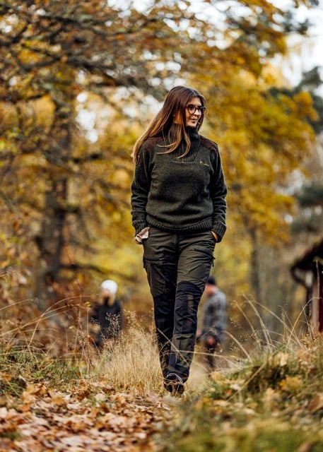 Byxa Caribou TC Dam MOSSGRÖN/SVART / 36