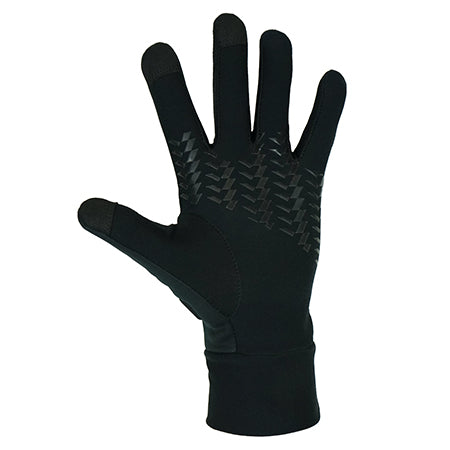 Heat FlexDuo Tunn värmehandske m. luva & silikongrepp SVART / S/M