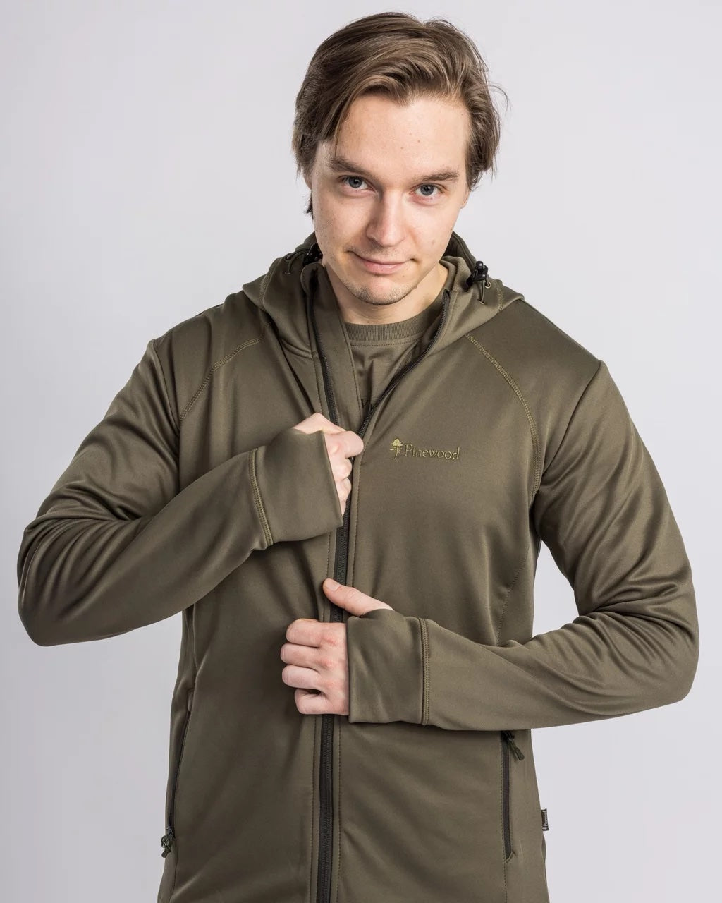 Finnveden Hoodie Herr OLIVE / S