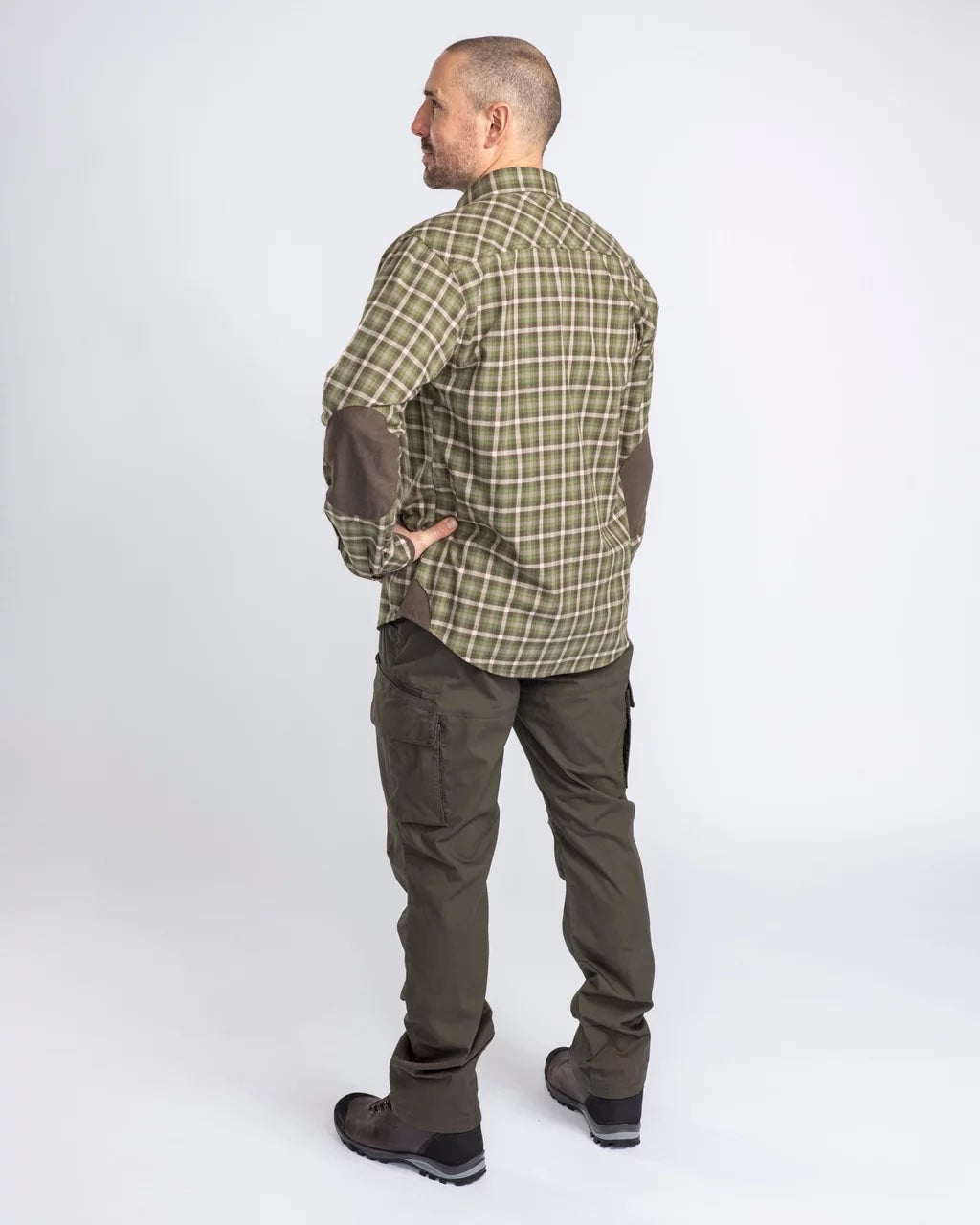 Wolf Shirt Men MÖRK GRÖN / S