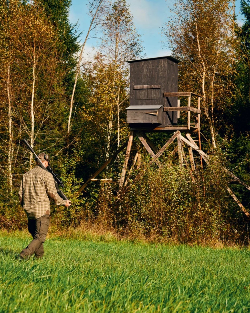 Wolf Shirt Men MÖRK GRÖN / S