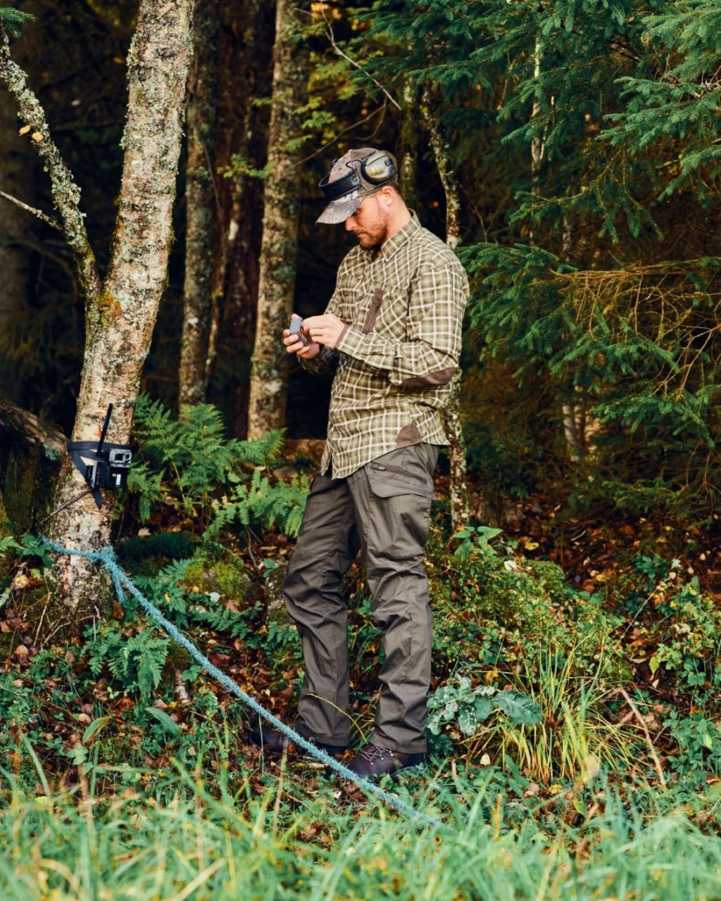 Wolf Shirt Men MÖRK GRÖN / S
