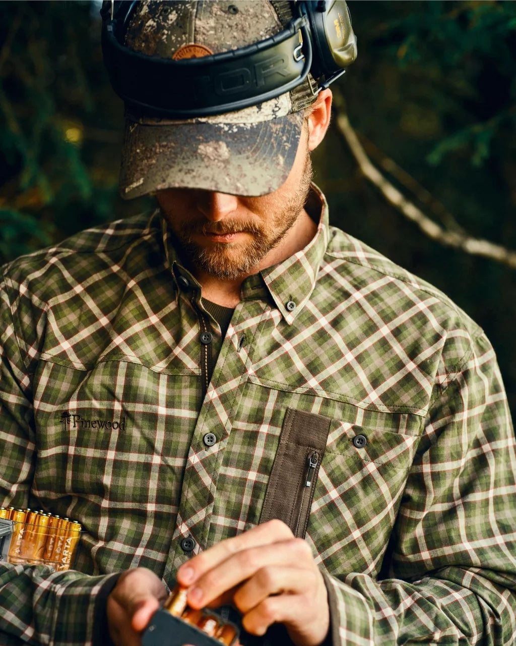 Wolf Shirt Men MÖRK GRÖN / S
