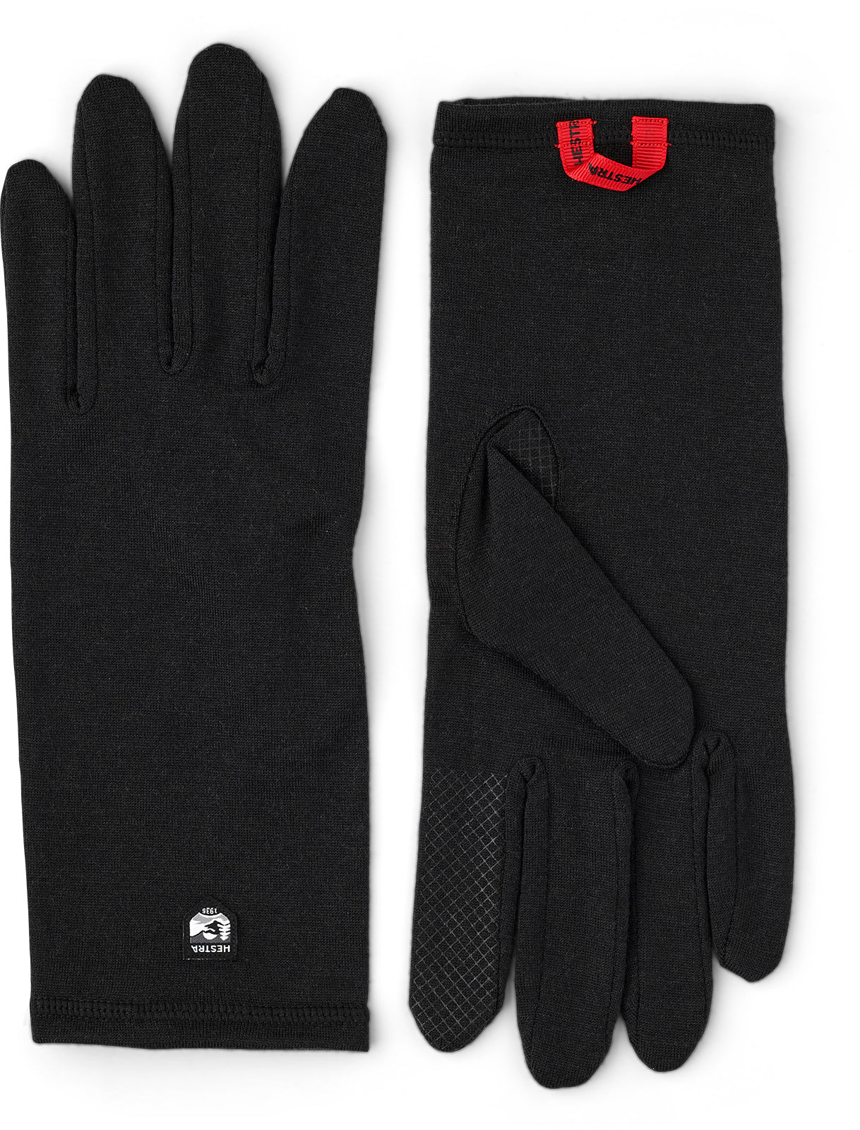 Merino Wool Liner Long - 5 finger BLACK / 6