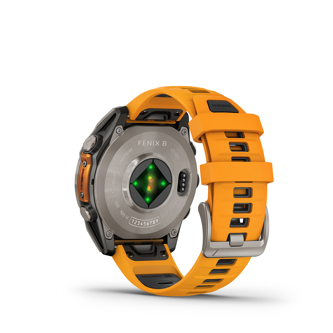 Fenix 8 AMOLED Sapphire 47 mm TITANIUM/SPARK ORANGE / ONE SIZE