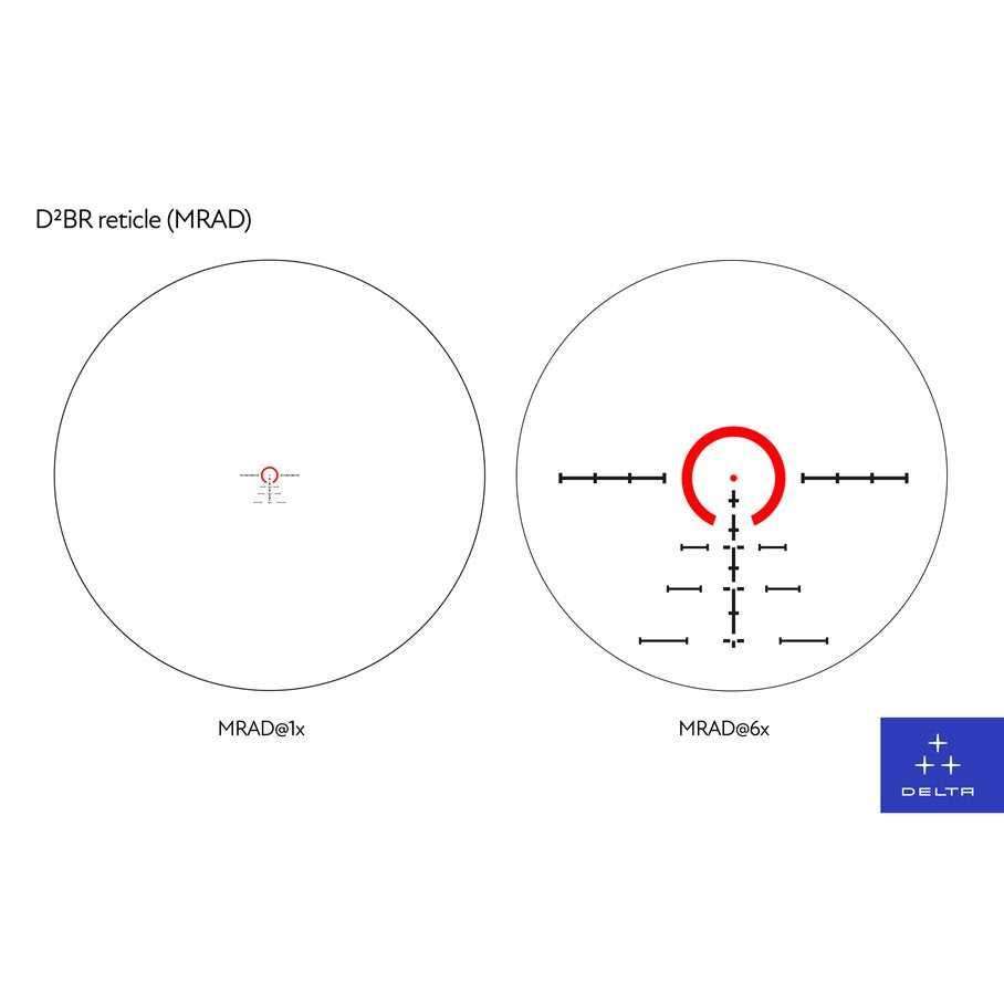 Hornet 1-6x24 Belyst Kikarsikte 30 MM / D2BR