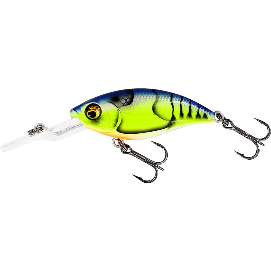 Buzzbite Crankbait 4 cm 4 g Low Floating Wobbler CHARTREUSE BLUE CRAW / EN STL