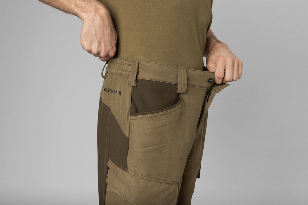 Scandinavian byxor DARK ANTIQUE BRONZE/WILLOW GREEN / 54/32