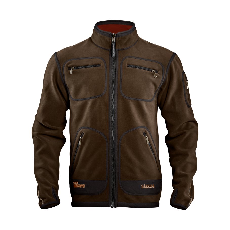 Kamko Fleece, Vändbar BRUN/RÖD / 3XL