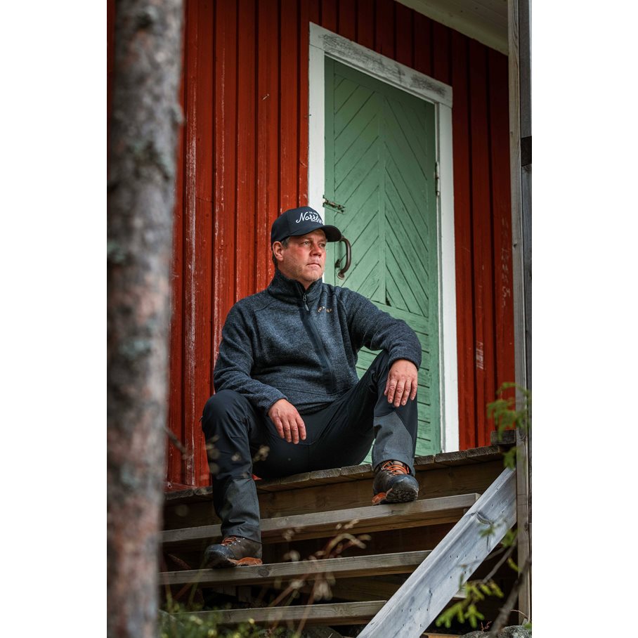 Hotagen Ulltröja Windstopper GRÅBLÅ / 4XL