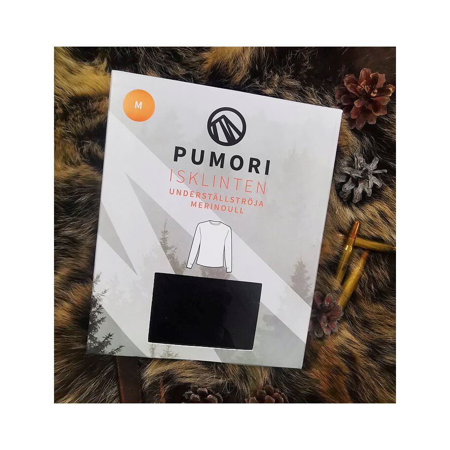Isklinten Underställströja Merinoull SVART / XL