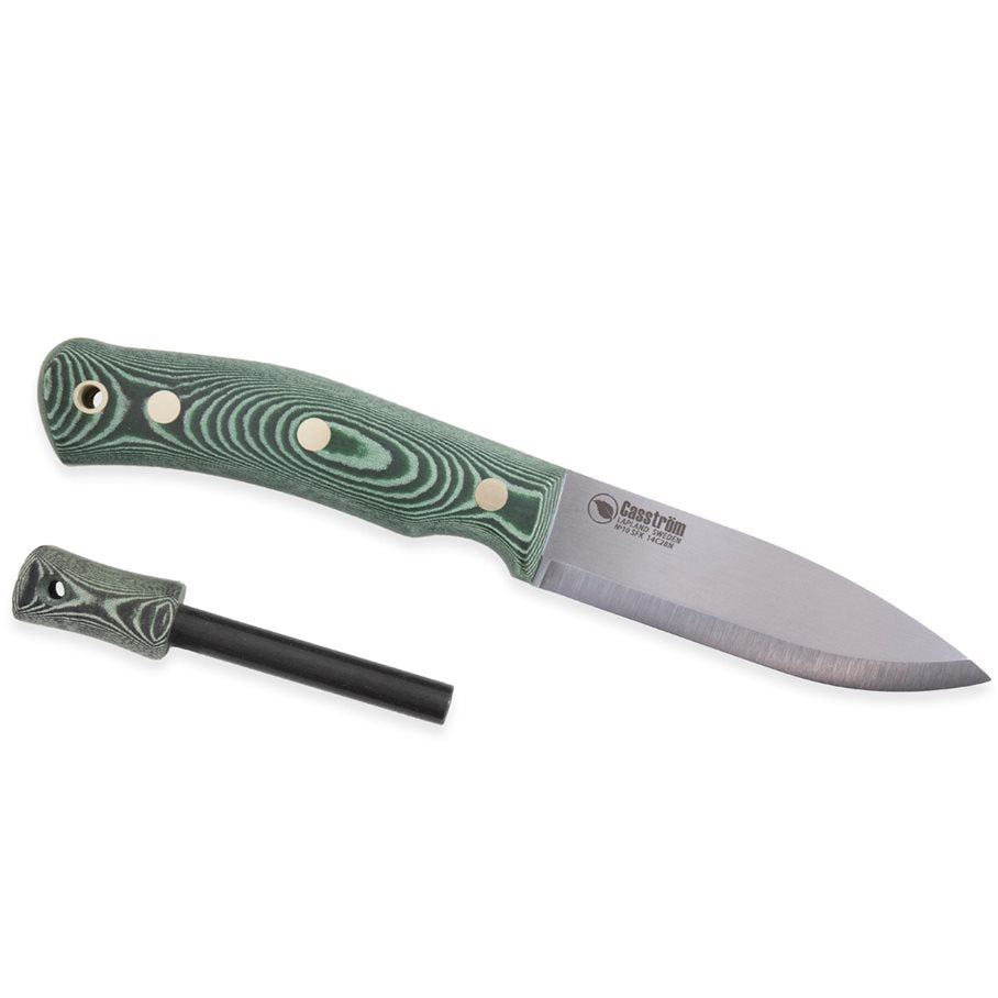 No.10 Swedish Forest Knife Micarta med eldstål EN STL