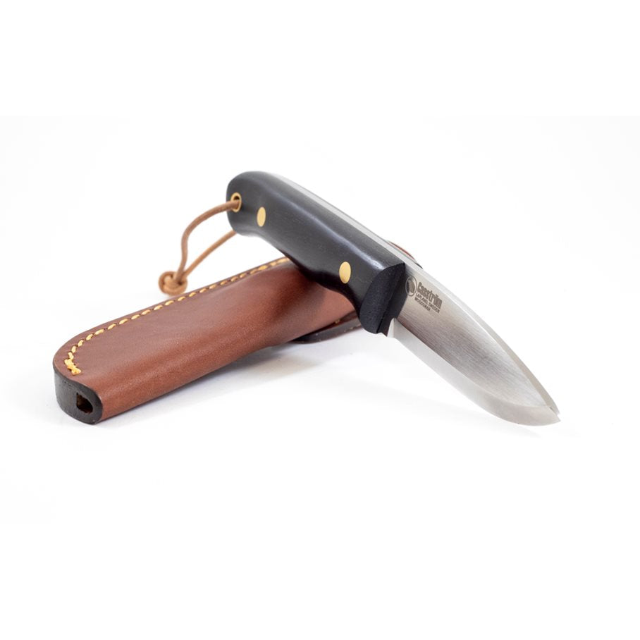Woodsman Knife Svart Ek Med Eldstål EN STL