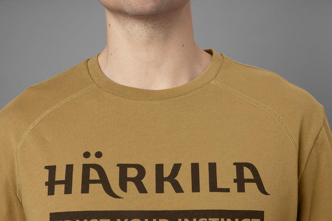 Logo t-shirt 2-pack ANTIQUE SAND/DARK OLIVE / L