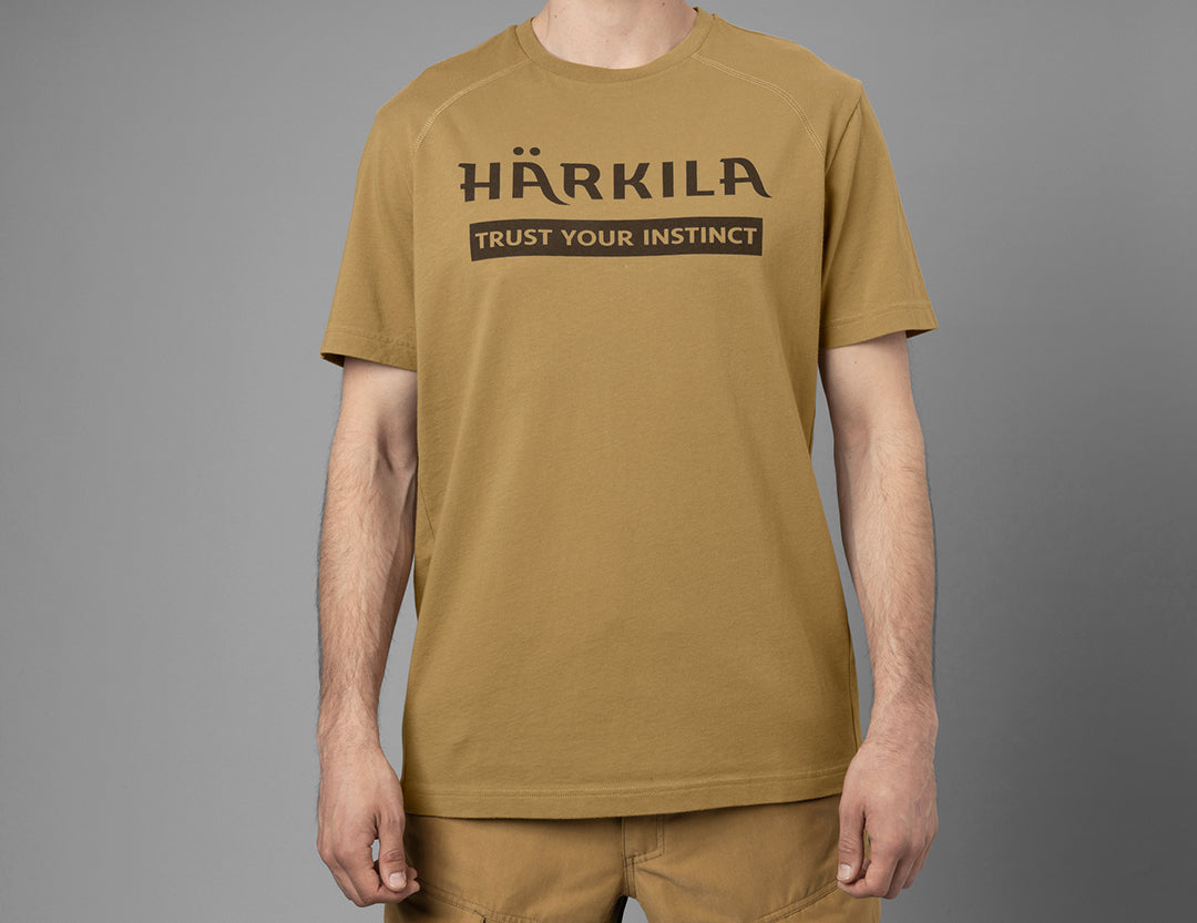 Logo t-shirt 2-pack ANTIQUE SAND/DARK OLIVE / 3XL
