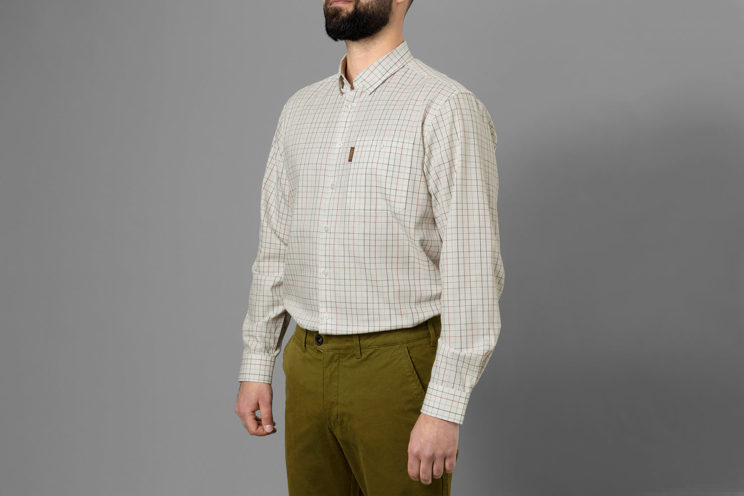 Allerston L/S skjorta BLOODSTONE RED/WHITE / 3XL