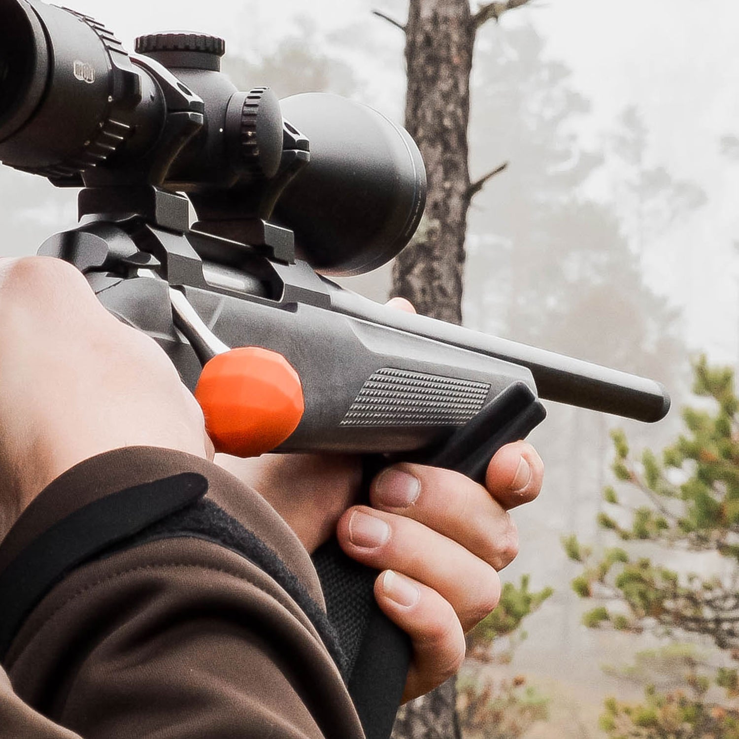 Slutstycksknopp Diamond ORANGE / EN STL