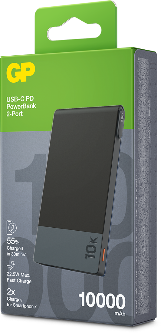 Powerbank M2 10000 mAh SVART / EN STL