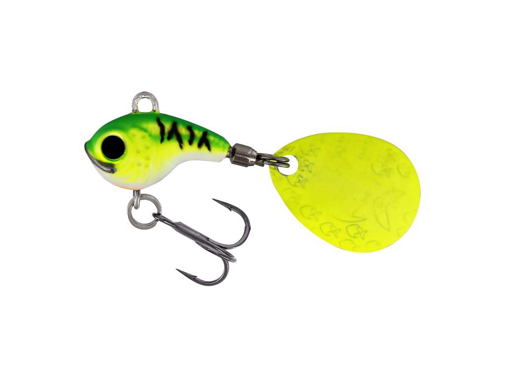 Dropbite Tungsten Spin Tail Jig CHARTREUSE ICE / 18 MM / 9 GRAM