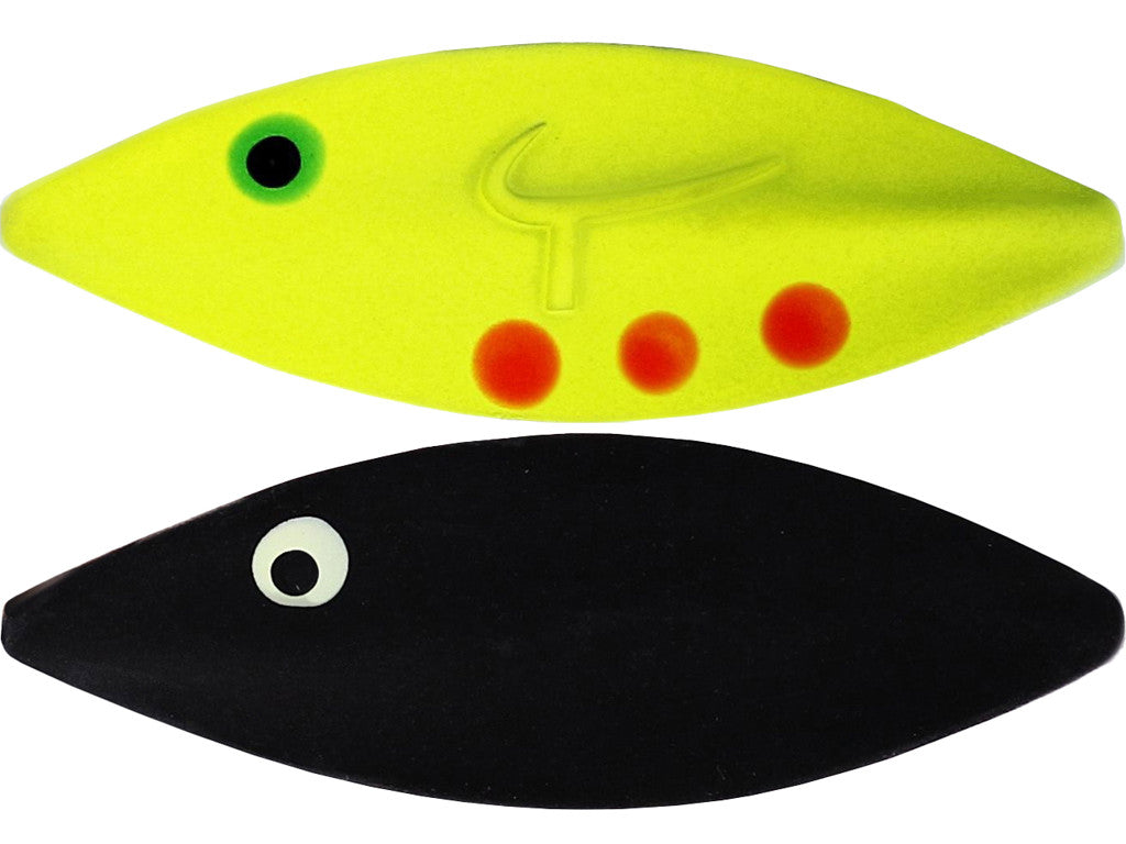 Twister Skeddrag BLACK YELLOW / 2,7 CM OCH 2 GRAM