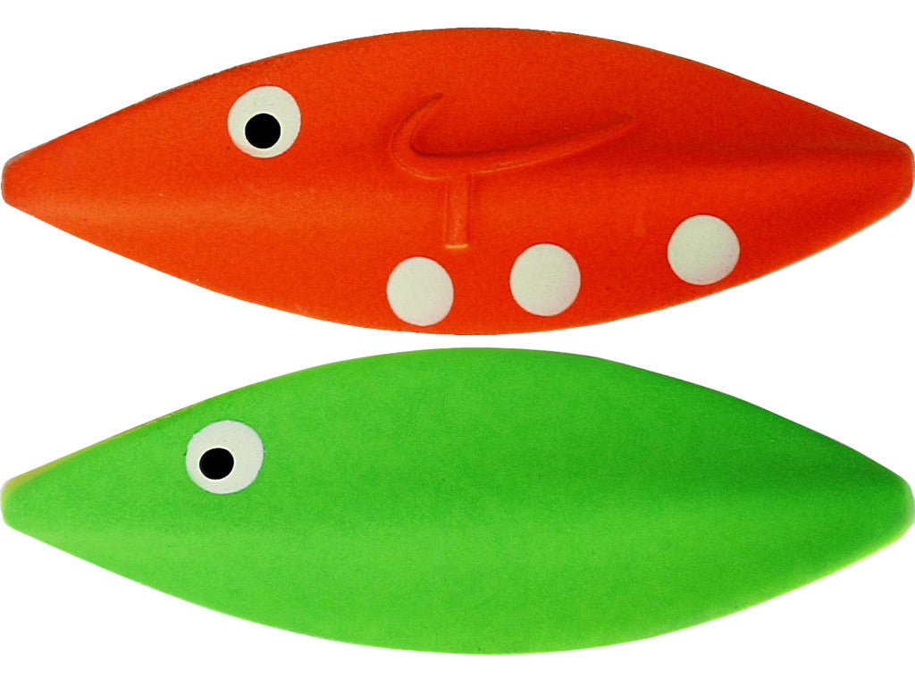 Twister Skeddrag GREEN AND ORANGE / 2,7 CM OCH 2 GRAM