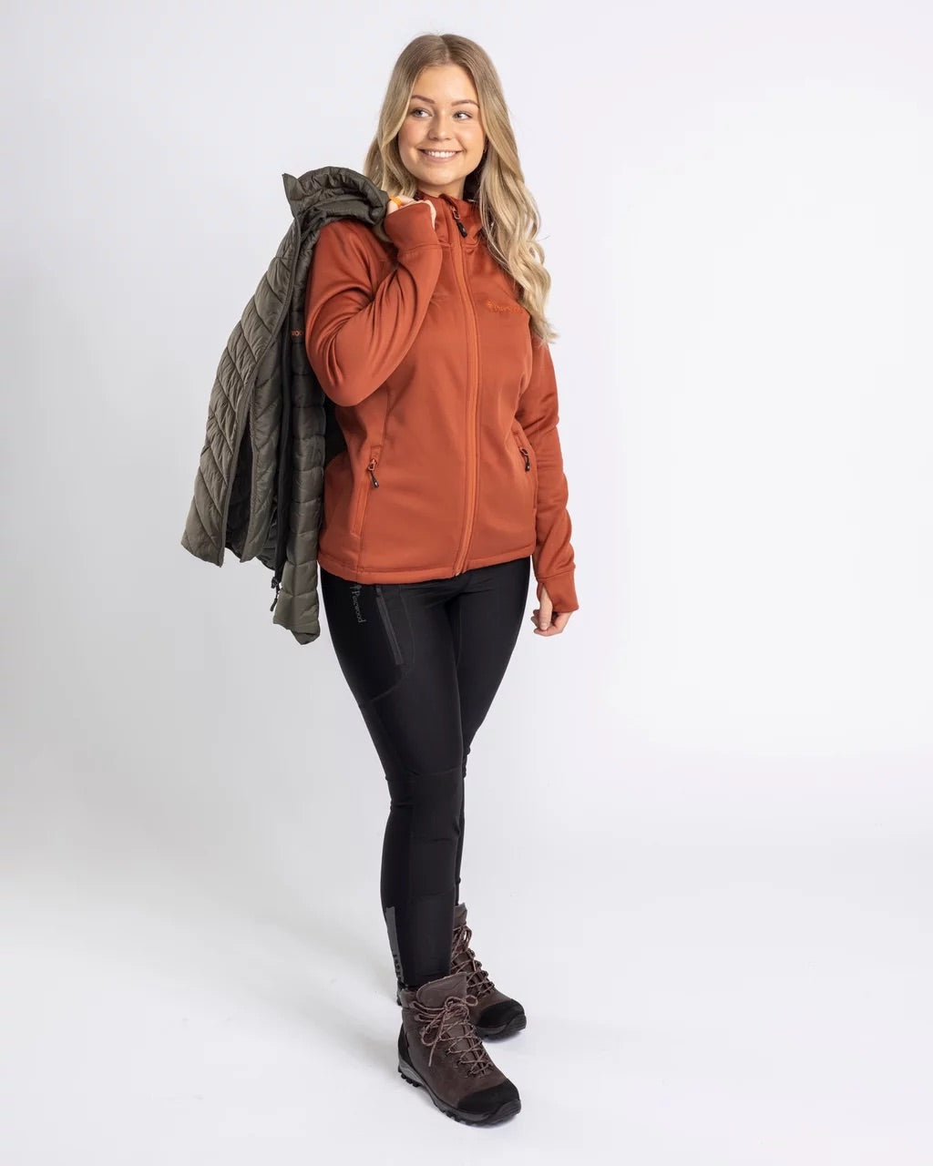 Hoodie Finnveden Dam TERRACOTTA / L